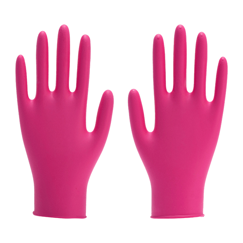 9 inch L Food-Grade Textured Nitrile Gloves