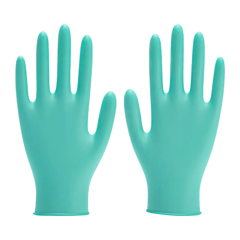 9 inch L Biosafety Protection Fingertip-Textured Nitrile Gloves
