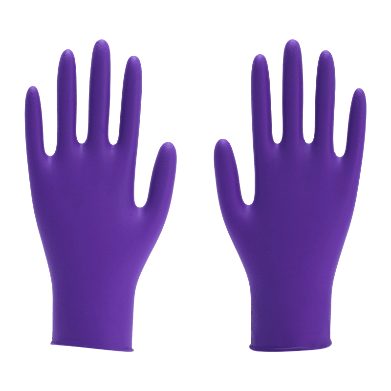 9 inch M Food-Grade Powdered Nitrile Gloves