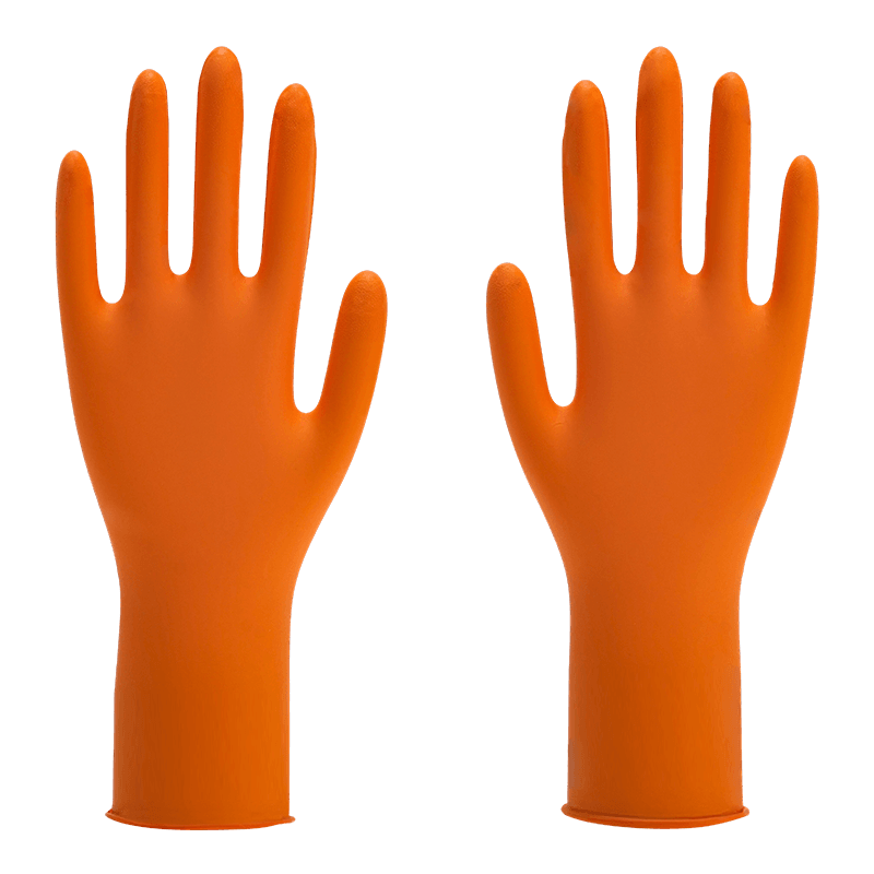 12 inch XL Medical Fingertip-Textured Nitrile Gloves