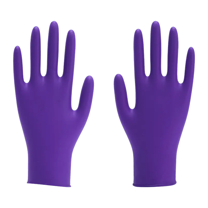 9 inch XL Biosafety Protection Powdered Nitrile Gloves