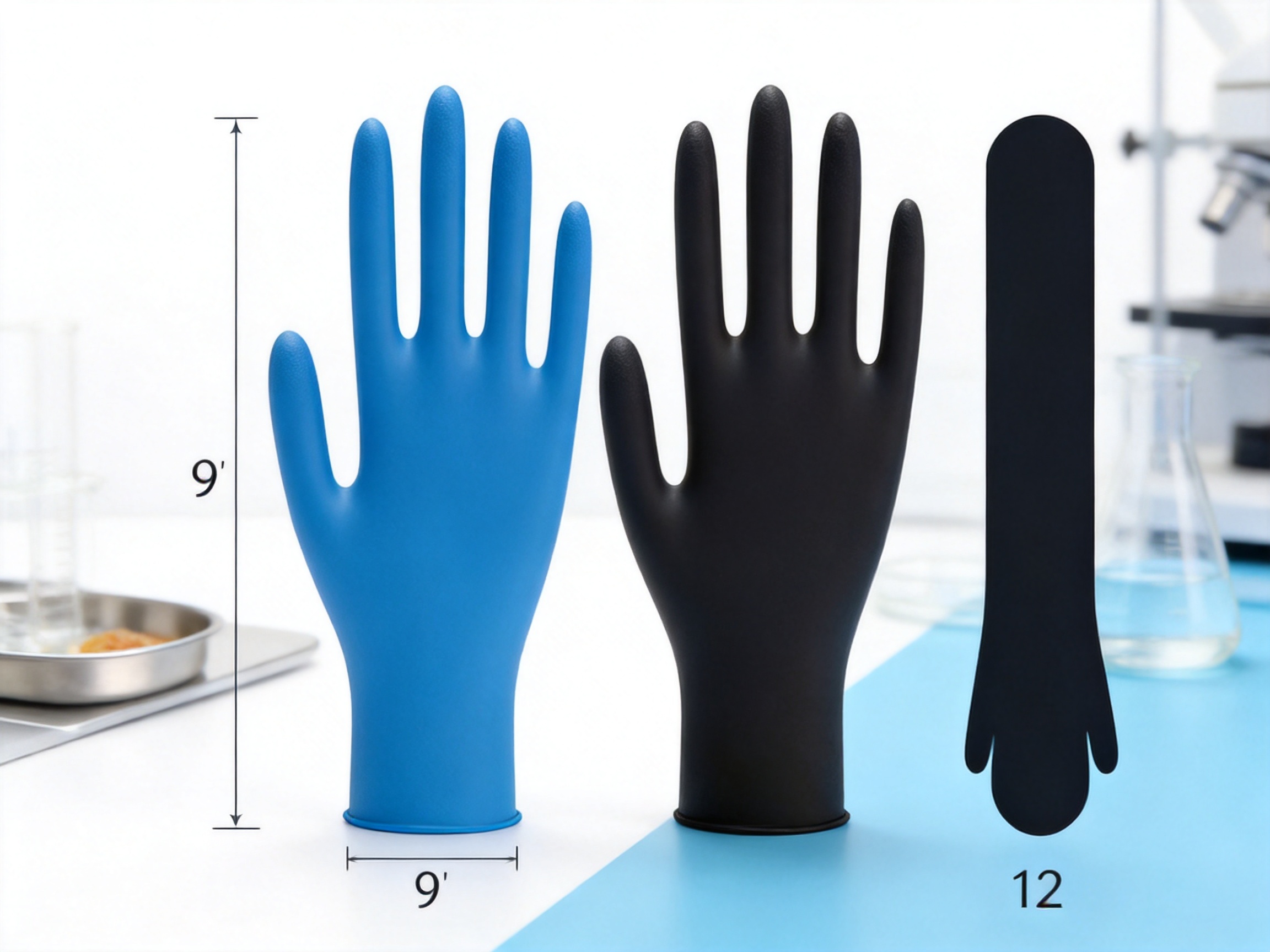 9-Inch XS Food-Grade Powder-Free Nitrile Gloves: Reliable Protection, Comfort, and Custom Manufacturing