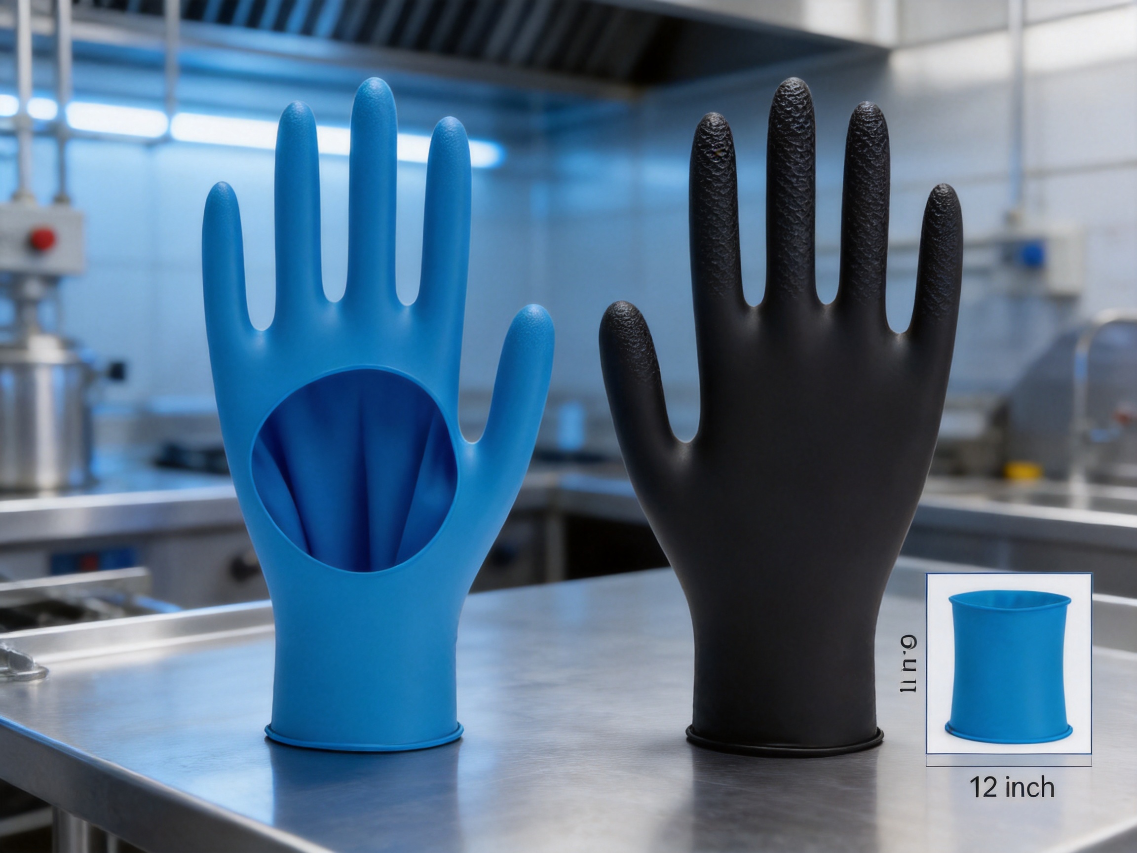 9-Inch XXL Industrial Powdered Nitrile Gloves: Reliable Protection, Comfort, and Scalable Manufacturing