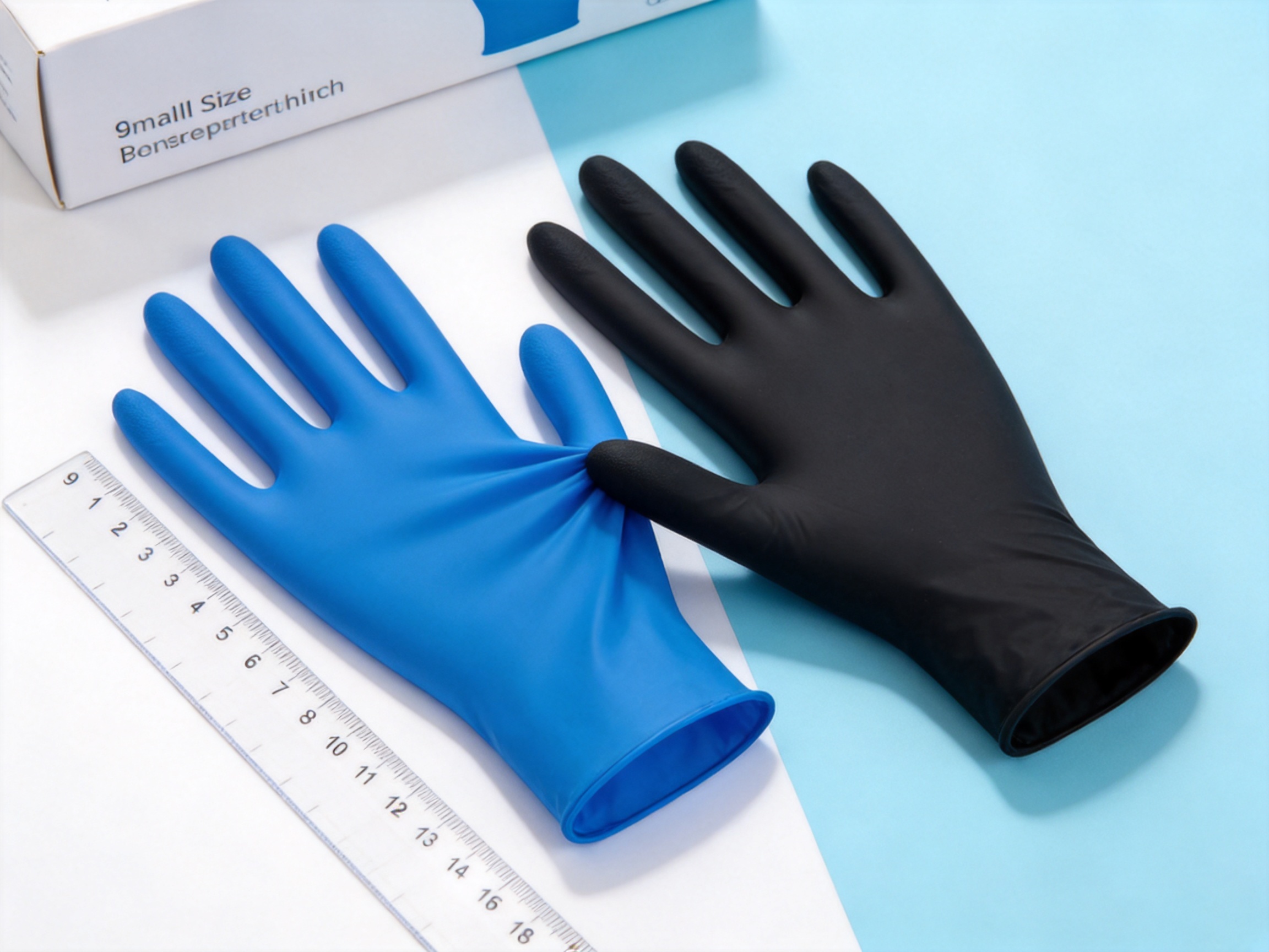 9-Inch S Fingertip-Textured Nitrile Gloves for Biosafety, Medical, and Industrial Protection