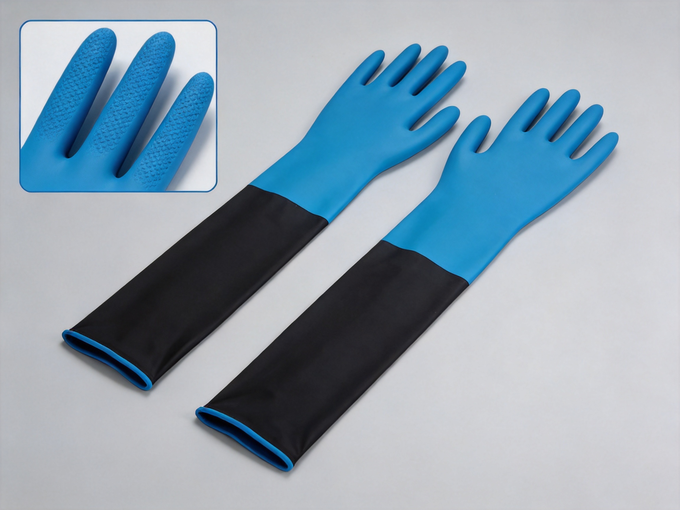 12-Inch S Industrial Powder-Free Nitrile Gloves: Reliable Extended-Cuff Protection for Demanding Work