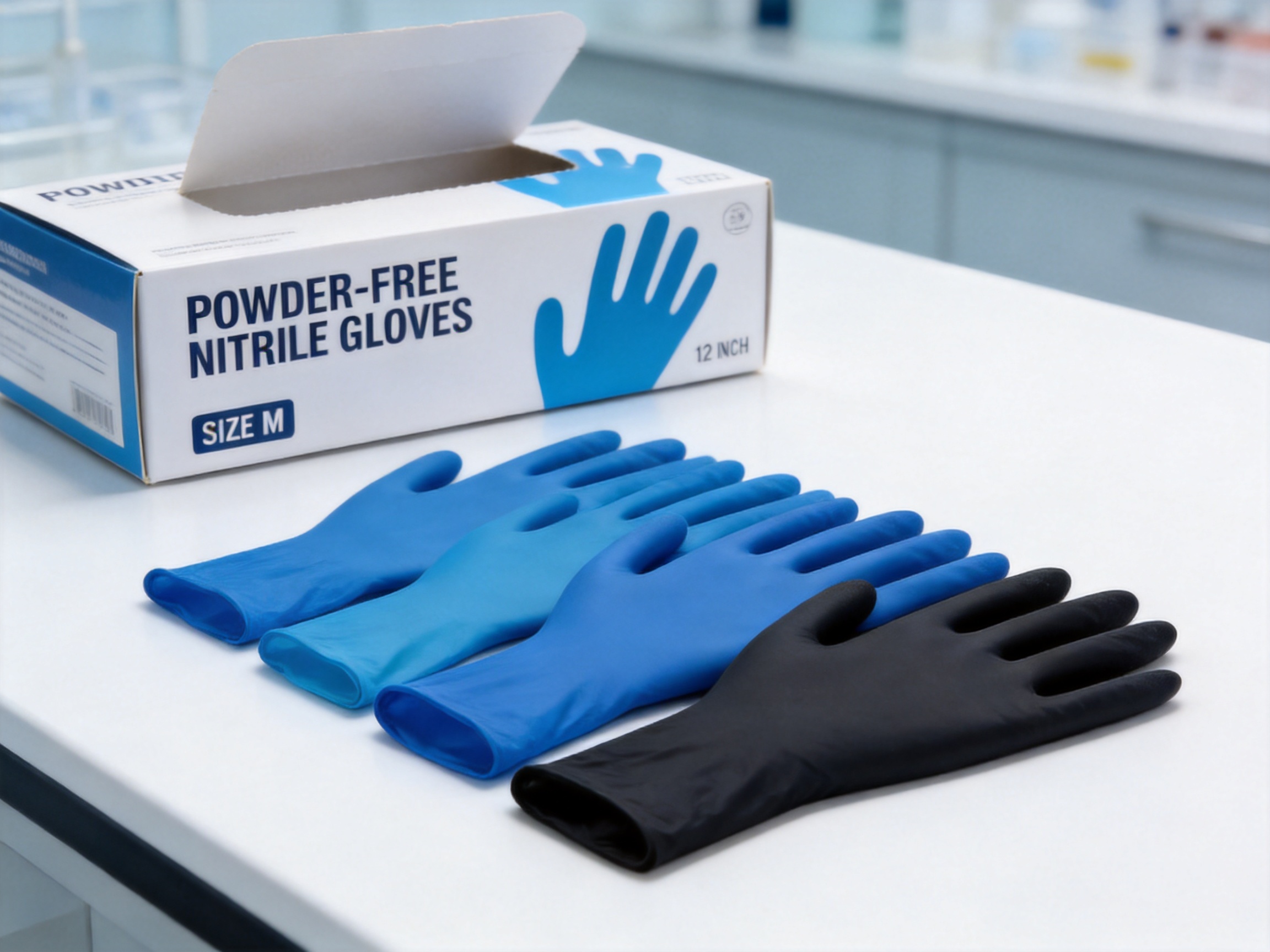12-Inch M Medical Powder-Free Nitrile Gloves: Reliable Protection, Comfort, and Scalable Manufacturing