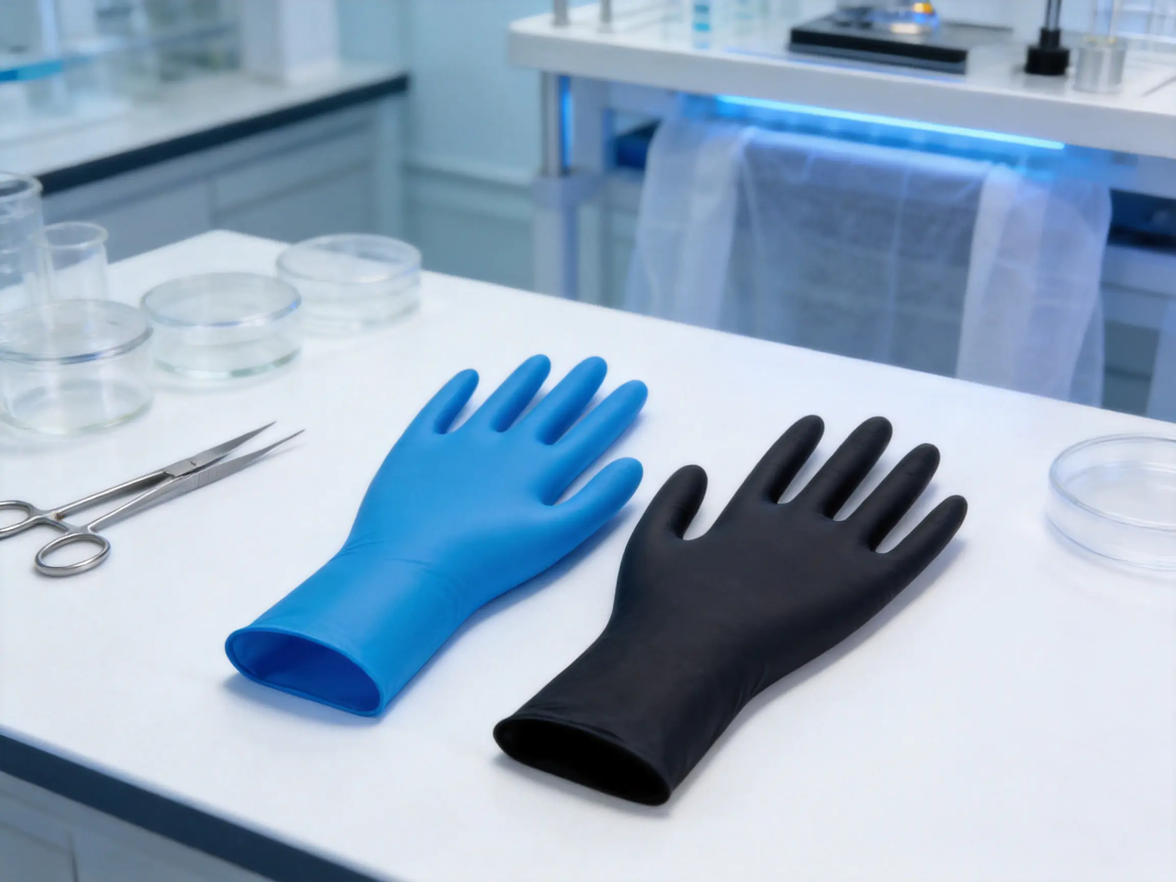 12-Inch XL Powdered Nitrile Gloves: Reliable Biosafety Protection for Medical, Industrial, and Food Applications