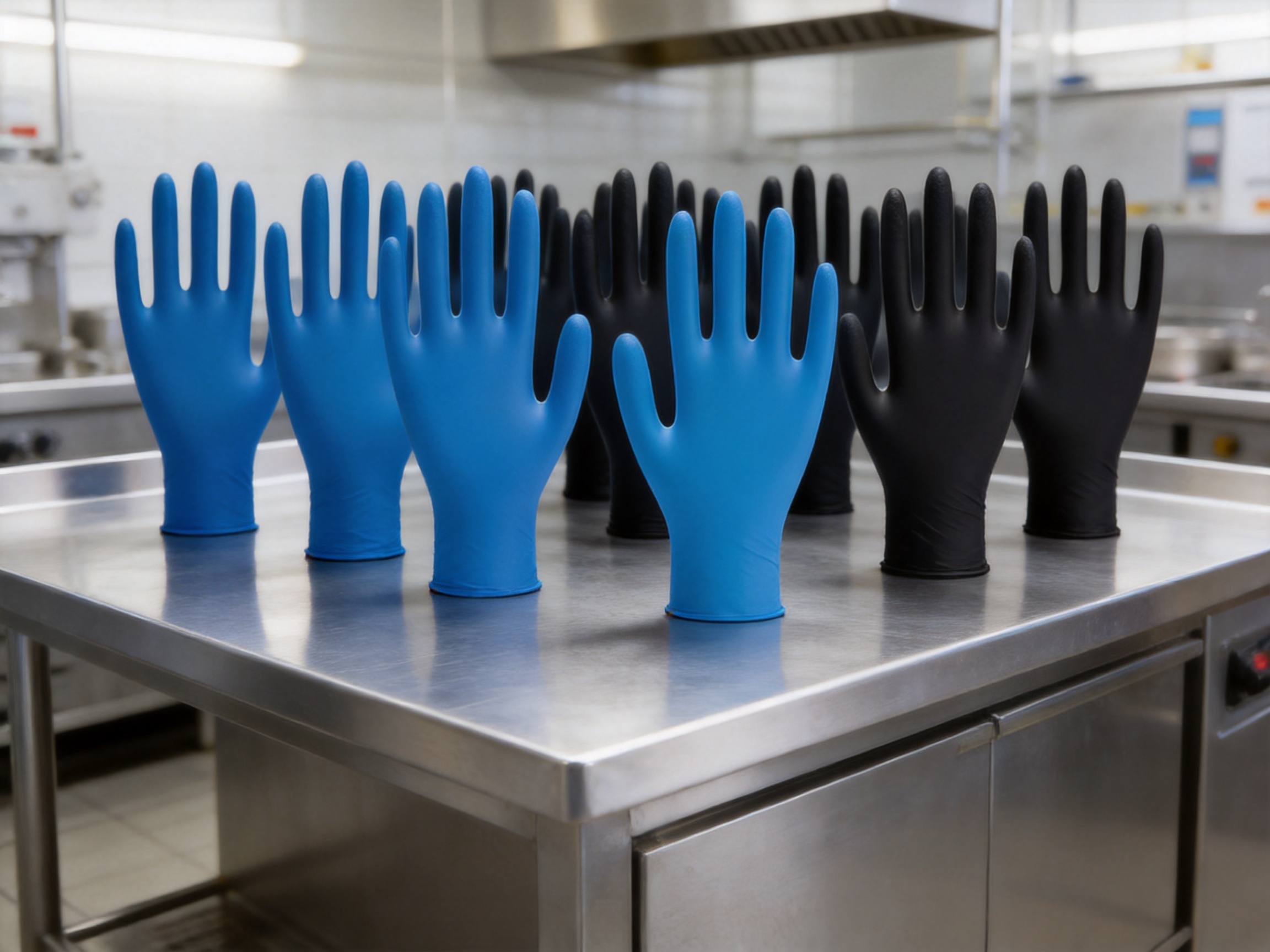 9-Inch XS Food-Grade Textured Nitrile Gloves: Reliable Grip, Comfort, and Production Quality